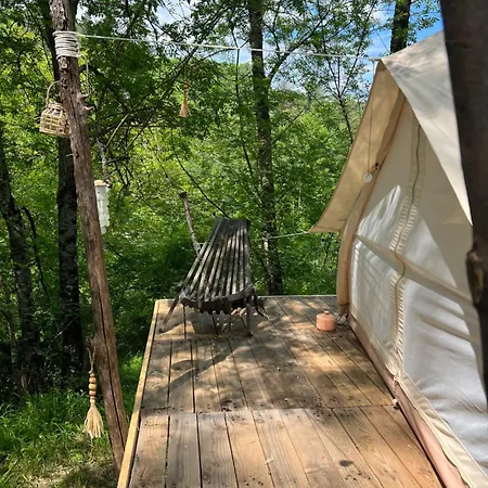 Tente Lodge En Pleine Nature Sumene Exterior photo
